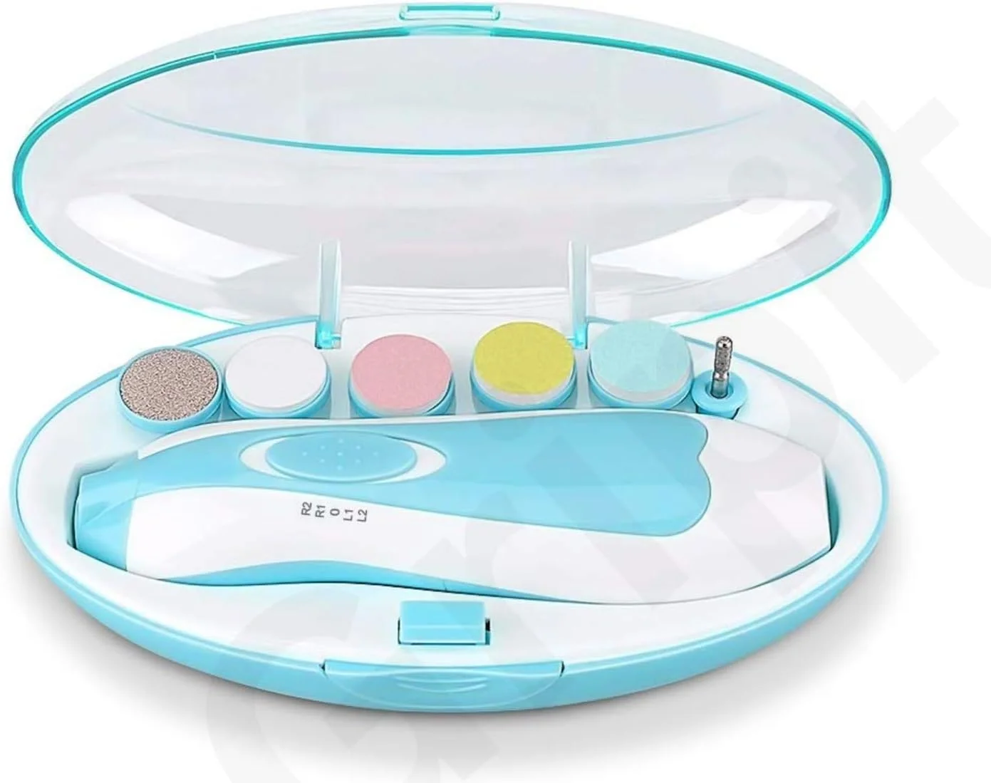 سوهان ناخن کودک AWH phixilin، سوهان ناخن برقی ایمن ارتقا یافته، سوهان ناخن کودک با چراغ LED برای انگشتان دست و پای نوزادان، کودکان - مراقبت، پولیش و مرتب کردن