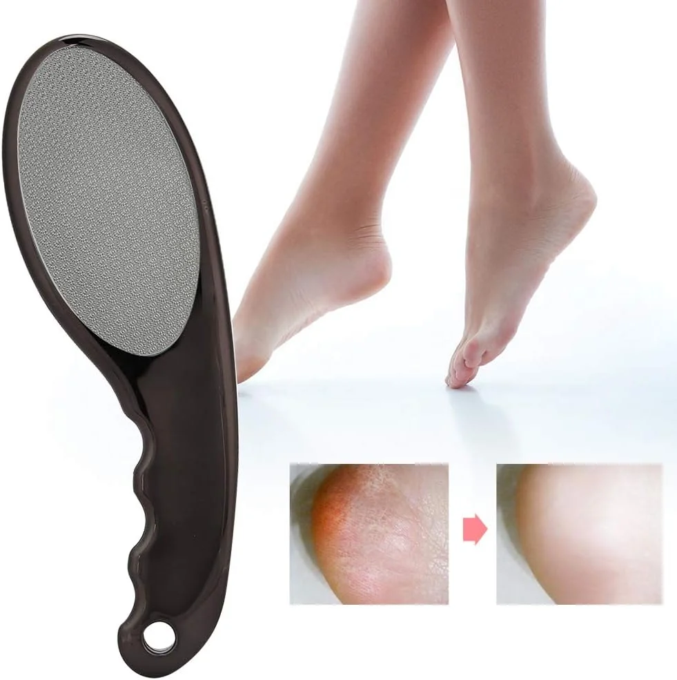 سوهان پدیکور، سوهان پا، سوهان شیشه ای صیقل ناخن، اسکرابر رنده پوست مرده پاشنه پا برای پاهای خشک و مرطوب (2#)