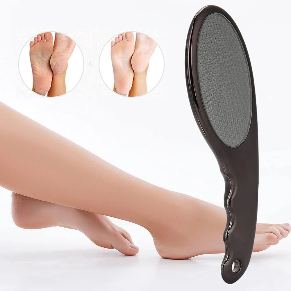 سوهان پدیکور، سوهان پا، سوهان شیشه ای صیقل ناخن، اسکرابر رنده پوست مرده پاشنه پا برای پاهای خشک و مرطوب (2#)