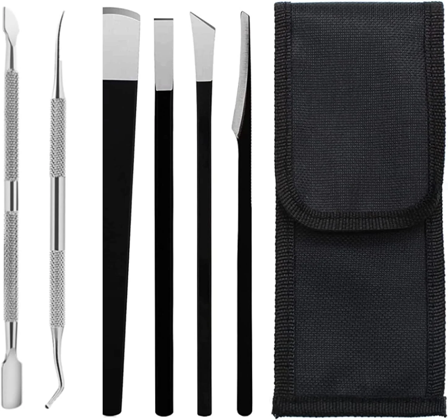 ست چاقوهای پدیکور، تیغه های پلنر پینه استیل ضد زنگ حرفه ای، از بین برنده پینه، رنده سوهان پای پوست مرده چاقوی پدیکور برای مراقبت از پا