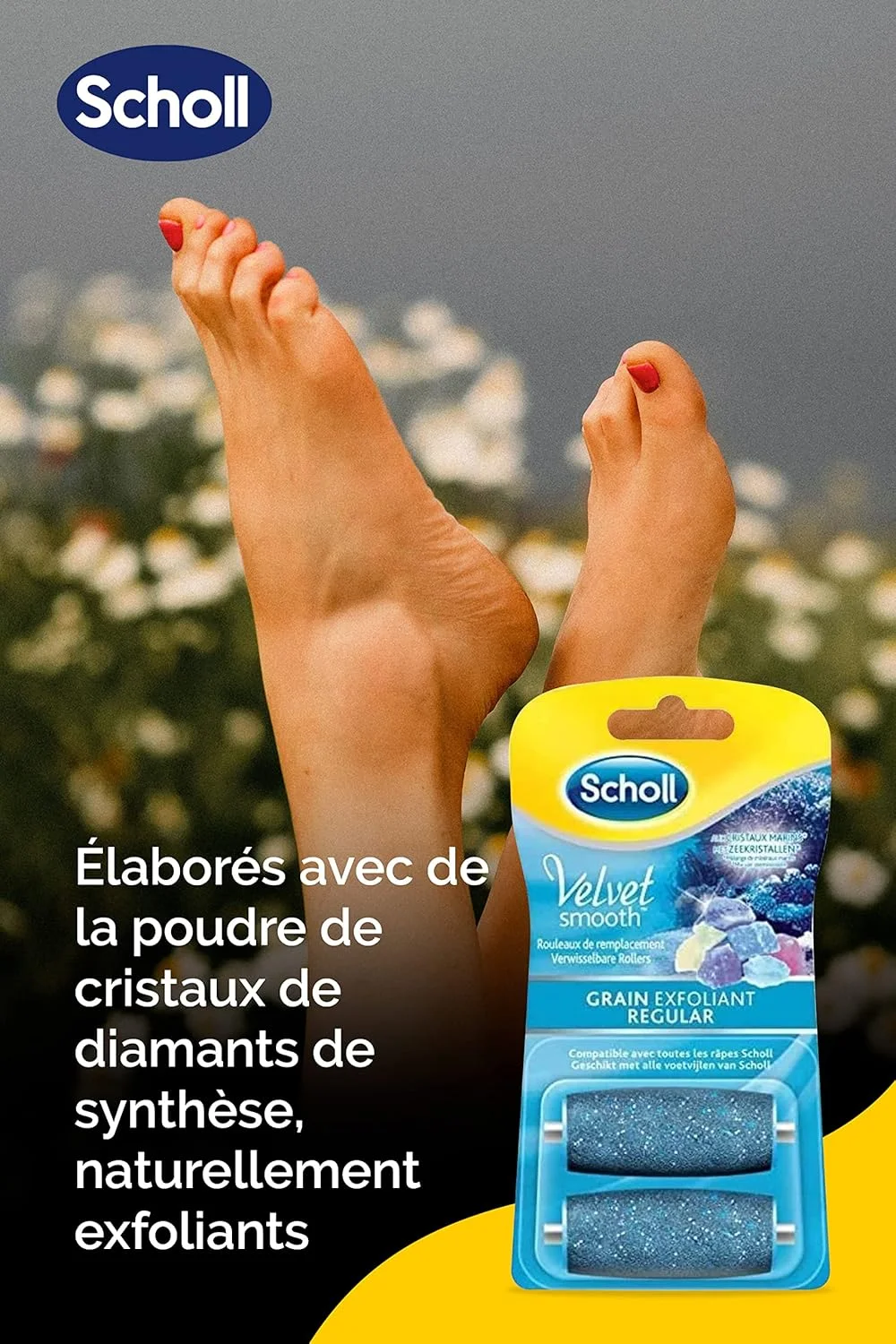 غلتک‌های سمباده‌ای جایگزین شول برای سوهان پا (بسته 2 عددی)