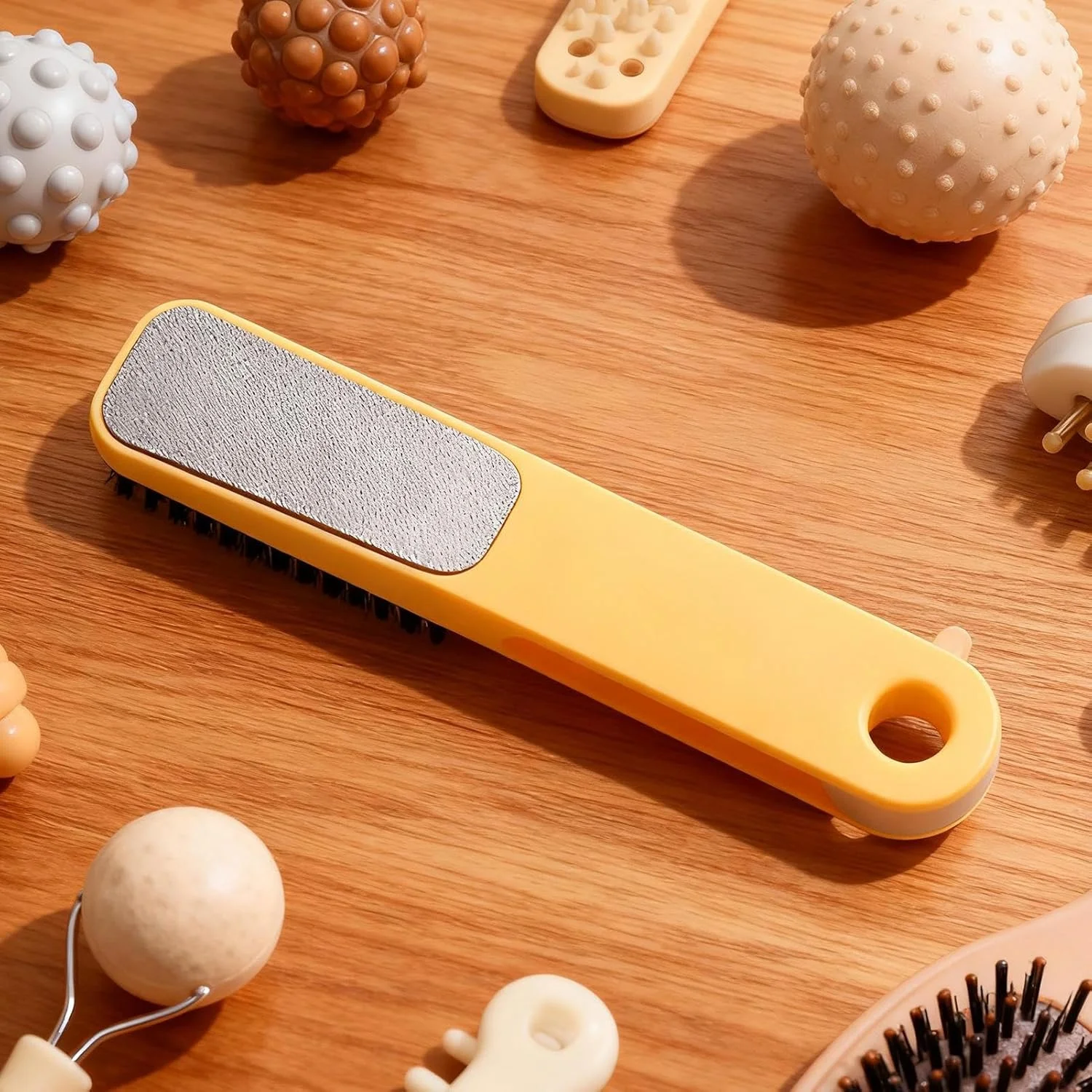 سوهان پا از بین برنده پوست مرده، از جنس استیل ضد زنگ | سوهان پاشنه ترک خورده، برس ذرت، مناسب برای نظافت روزانه بزرگسالان، مردان، زنان، کودکان، مسافرت، سالن، حمام، اسپا، ناخن و انگشتان پا