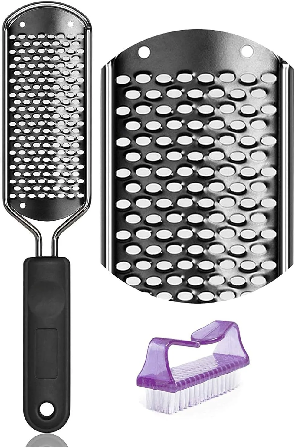 سوهان پدیکور پا BTArtbox - سوهان پای بزرگ و رنده استیل ضد زنگ برای مراقبت از پا، ابزار پدیکور برای پاهای خشک و مرطوب