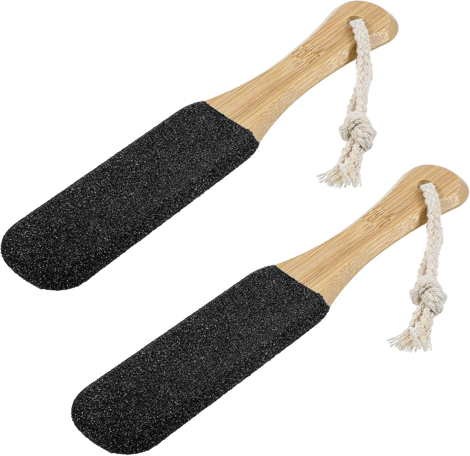 دو عدد سوهان پدیکور پا، سنگ پا با کیفیت عالی برای پا، لایه بردار 22 سانتی متری پا، رنده پا از بین برنده پوست سفت، از بین برنده حرفه ای پوست مرده پا (مشکی)