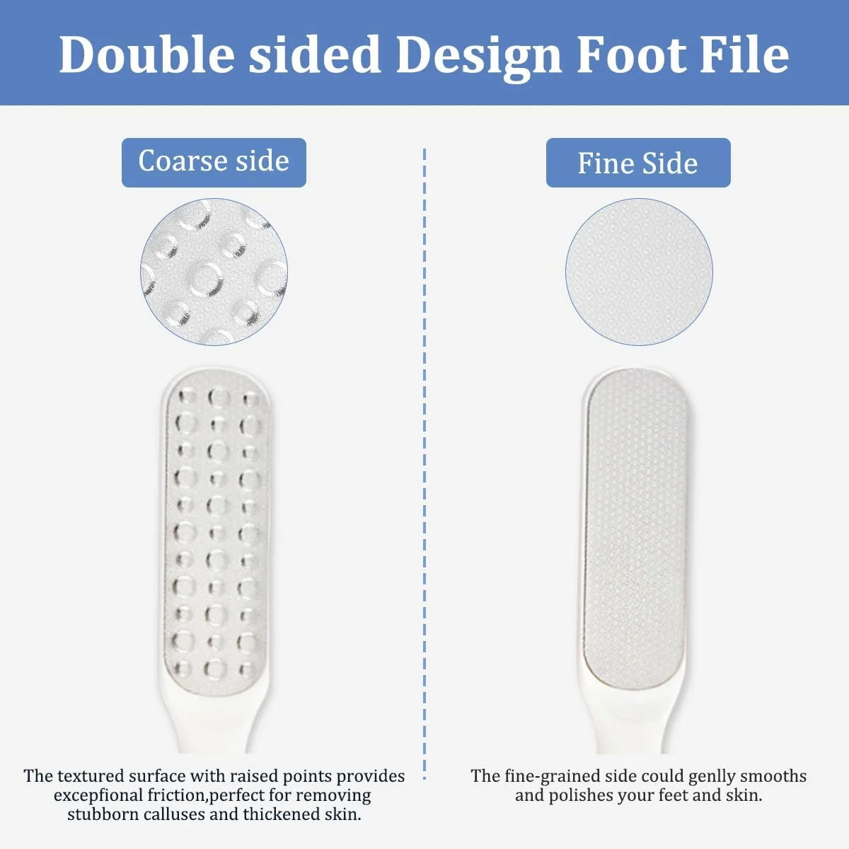 ابزار سوهان پدیکور پا، از بین برنده پینه و اسکرابر حرفه ای پا (سفید) ابزار سوهان پدیکور پا، از بین برنده پینه و اسکرابر حرفه ای پا (سفید)