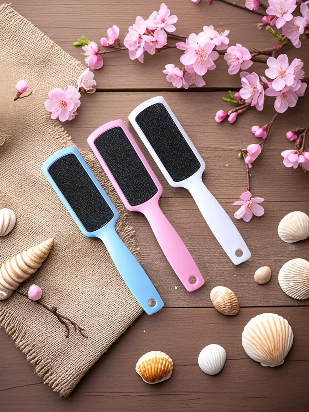 مجموعه ۳ عددی سوهان پدیکور پا، از بین برنده پینه، رنده دو طرفه پا، ۳ رنگ (آبی، صورتی، سفید) مجموعه ۳ عددی سوهان پدیکور پا، از بین برنده پینه، رنده دو طرفه پا، ۳ رنگ (آبی، صورتی، سفید)