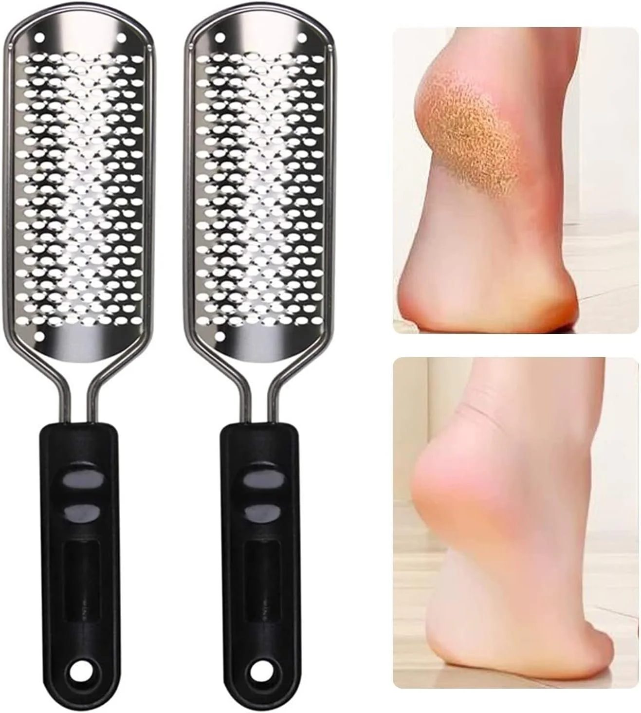 دو عدد سوهان پا، از بین برنده پینه استیل ضد زنگ، سوهان حرفه ای و بزرگ پا دو عدد سوهان پا، از بین برنده پینه استیل ضد زنگ، سوهان حرفه ای و بزرگ پا