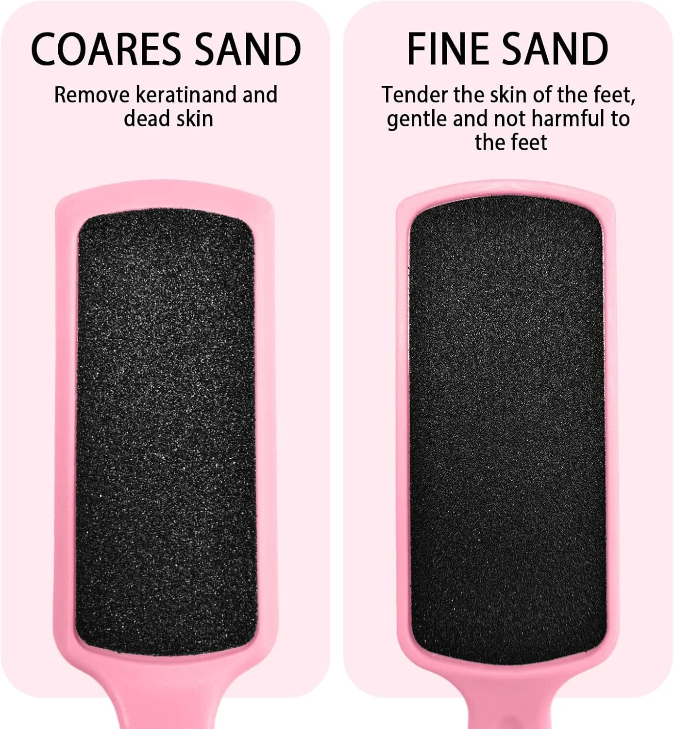 سوهان دو طرفه پدیکور برای از بین بردن پوست مرده و پینه، ابزار اسکرابر پا، سوهان فن شکل سوهان دو طرفه پدیکور برای از بین بردن پوست مرده و پینه، ابزار اسکرابر پا، سوهان فن شکل