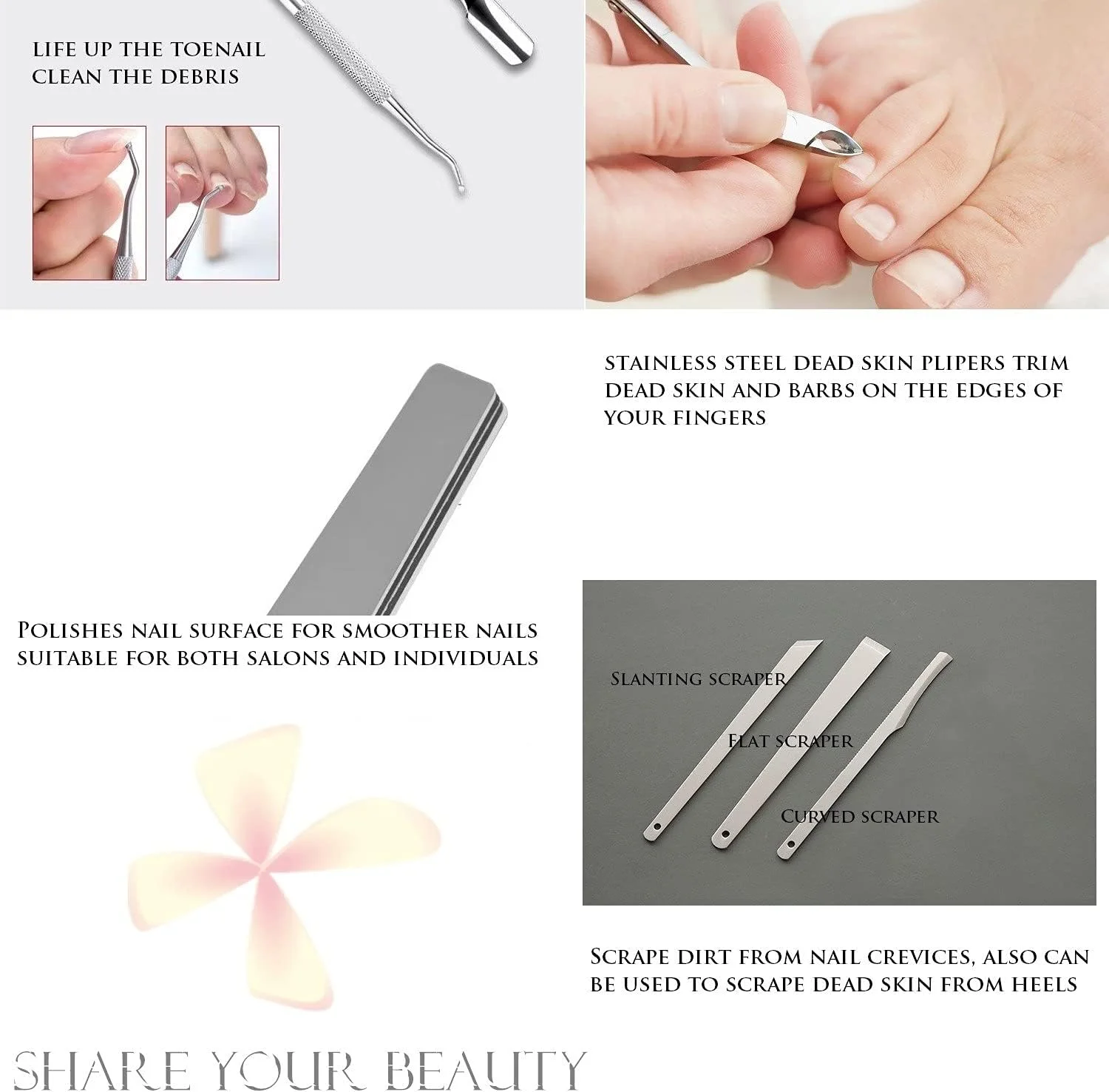 ست حرفه ای پدیکور، 26 تکه ابزار مراقبت از پا از جنس استیل ضد زنگ به همراه سوهان پا و از بین برنده پینه برای مسافرت آقایان و بانوان ست حرفه ای پدیکور، 26 تکه ابزار مراقبت از پا از جنس استیل ضد زنگ به همراه سوهان پا و از بین برنده پینه برای مسافرت آقایان و بانوان