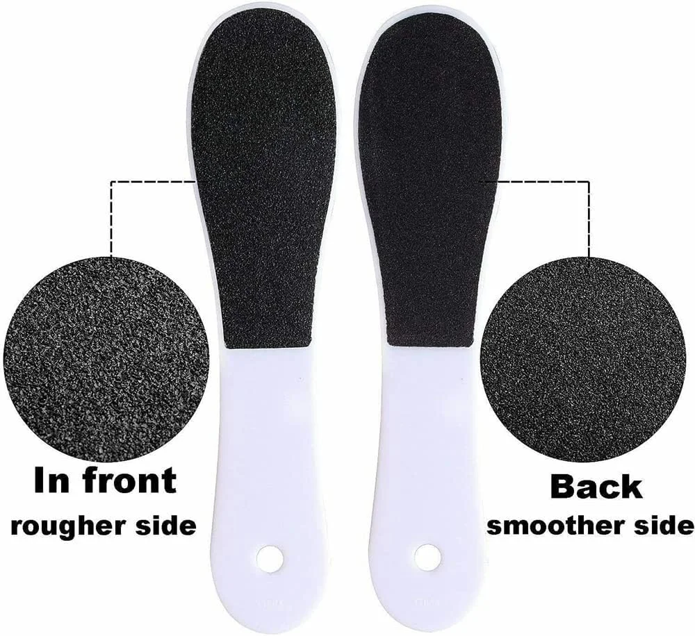 ست 12 عددی سوهان دو طرفه پا، از بین برنده پینه و پوست مرده و اسکرابر دو طرفه پا، ابزار مراقبت از پا برای از بین بردن پوست زبر، ترک خورده و صاف کردن پوست سخت