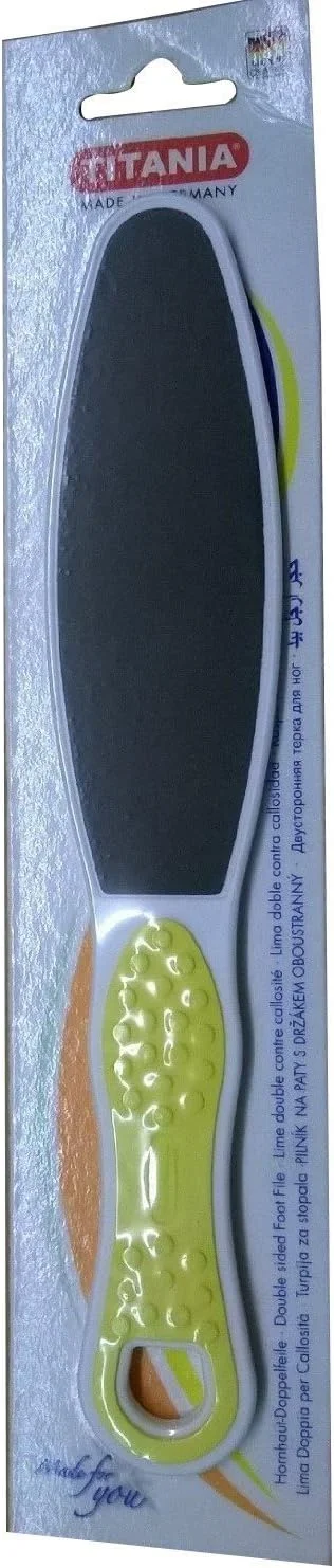 سوهان دو طرفه پا تیتانیا با روکش نرم، 22 سانتی متر سوهان دو طرفه پا تیتانیا با روکش نرم، 22 سانتی متر