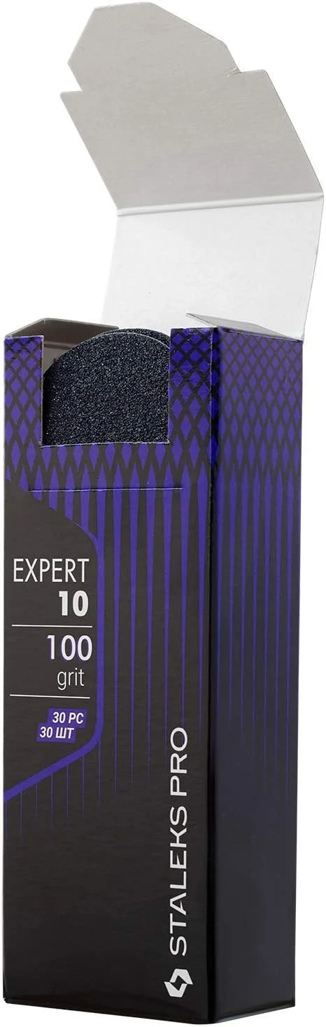 STALEKS - کیت سمباده تعویضی برای رنده پدیکور EXPERT 10، درجه زبری 100 (30 عدد)