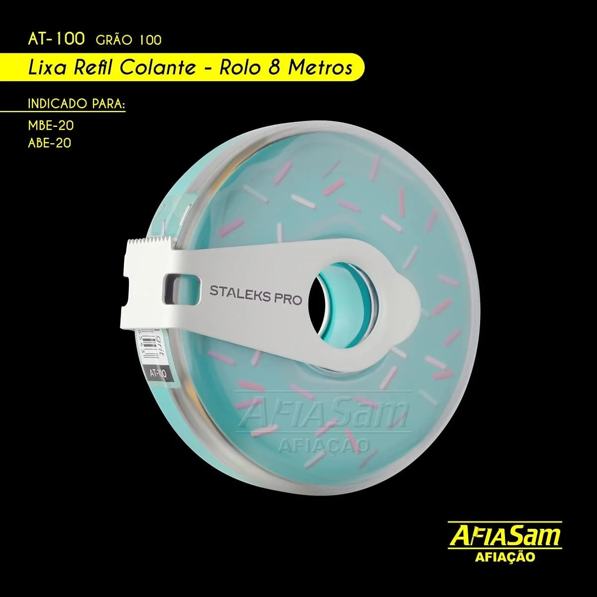 استالکس بیوتیزیلا - رول سوهان ناخن قابل تعویض در جعبه پلاستیکی Bobbinail PRO دانه بندی 100