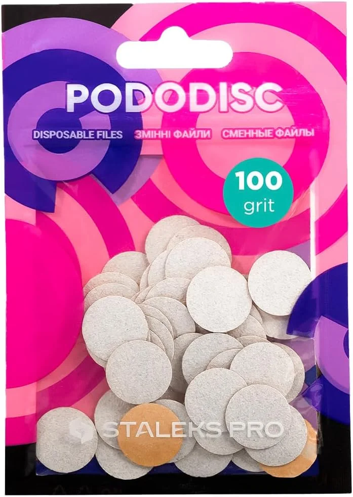 سوهان یکبار مصرف سفید استالکس پرو برای دیسک پدیکور پودودیسک اس اکسپرت - درجه زبری 100 - 50 عدد - برای پوست نسبتا زبر - مراقبت از پا به صورت یکبار مصرف سوهان یکبار مصرف سفید استالکس پرو برای دیسک پدیکور پودودیسک اس اکسپرت - درجه زبری 100 - 50 عدد - برای پوست نسبتا زبر - مراقبت از پا به صورت یکبار مصرف