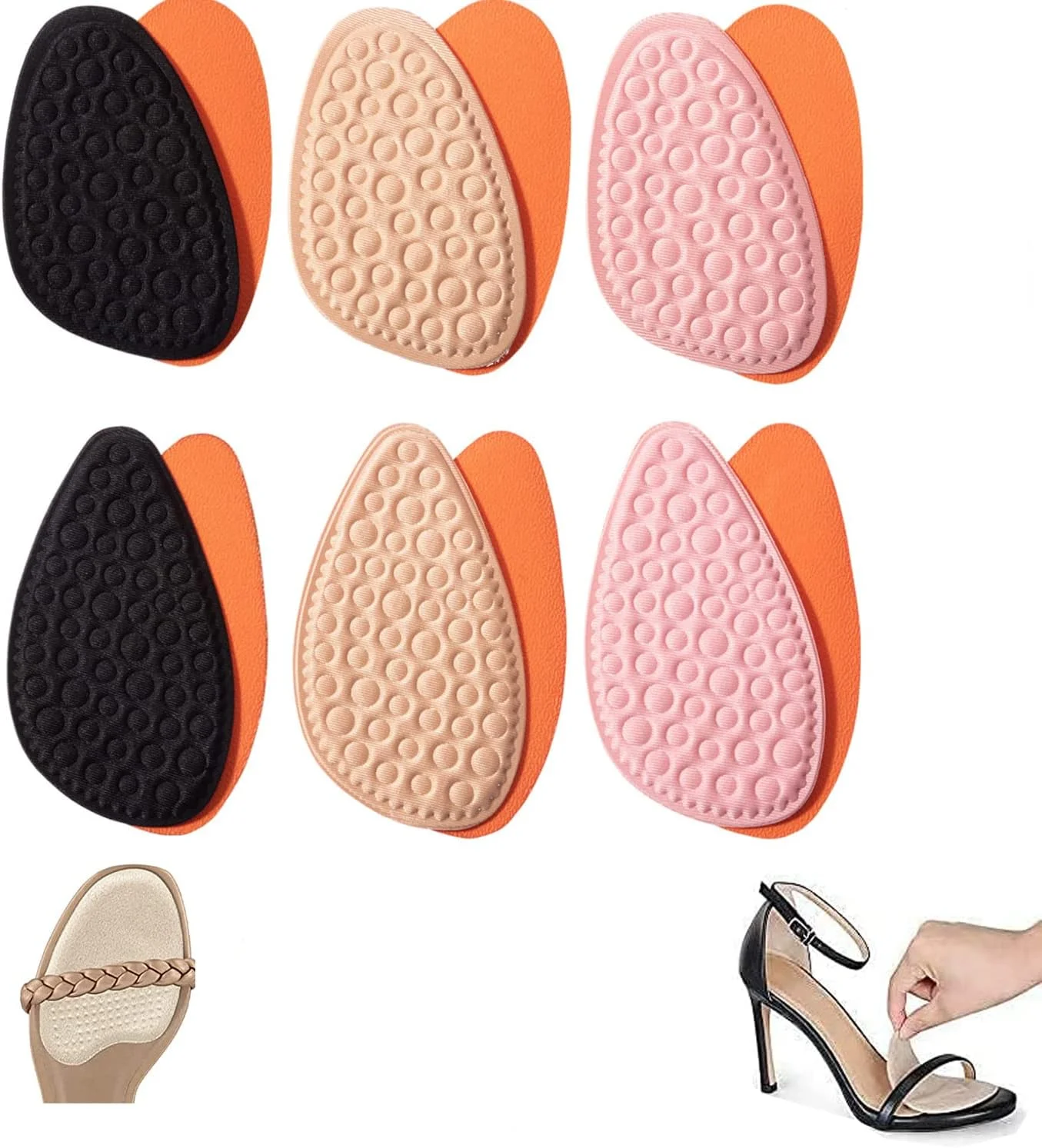 پدهای متاتارسال KASTWAVE برای زنان، پدهای ضد لغزش برای کفش های جلوباز، بالشتک های پنجه پا، پرکننده کفش، تسکین درد و راحتی در تمام طول روز، کاهش لغزش پا، 6 جفت بالشتک پنجه پا پدهای متاتارسال KASTWAVE برای زنان، پدهای ضد لغزش برای کفش های جلوباز، بالشتک های پنجه پا، پرکننده کفش، تسکین درد و راحتی در تمام طول روز، کاهش لغزش پا، 6 جفت بالشتک پنجه پا