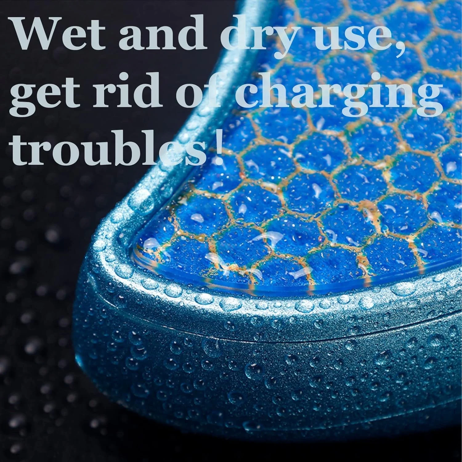 سوهان و اسکرابر 2 در 1 پا KASTWAVE - ابزار مراقبت از پوست سخت مرطوب/خشک با سنگ های نانو گلس (صورتی و آبی) - ایده آل برای داشتن پاهایی نرم و از بین بردن پوست های مرده