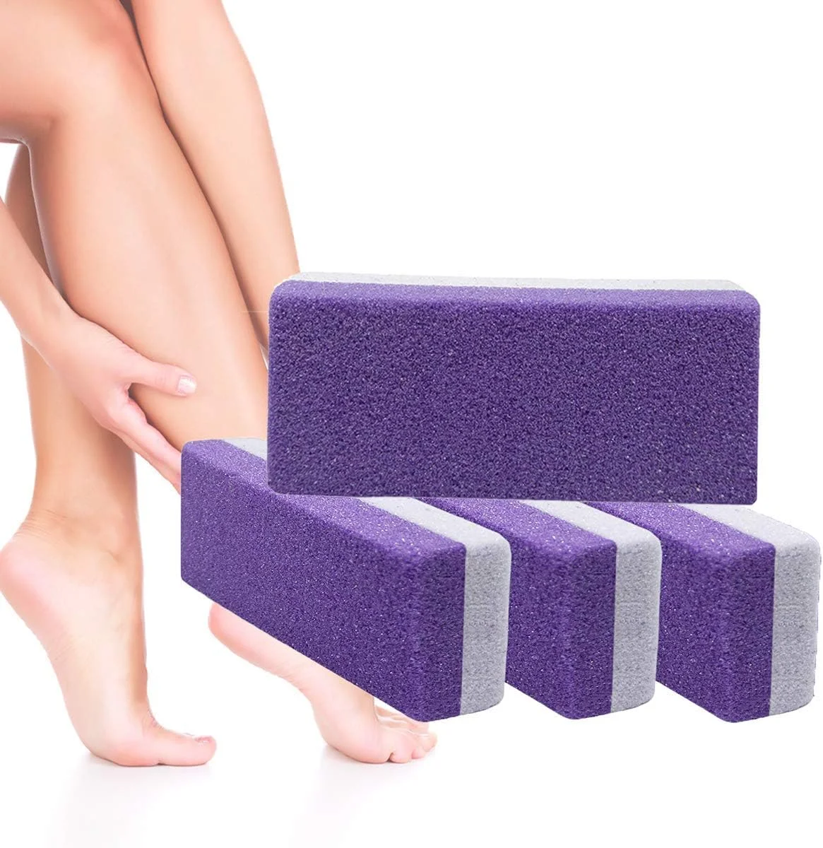 سنگ پا دو منظوره KASTWAVE، از بین برنده پینه و پوست سخت دست و پا، سوهان پای طبیعی، لایه بردار برای از بین بردن پوست مرده (بسته 4 عددی) سنگ پا دو منظوره KASTWAVE، از بین برنده پینه و پوست سخت دست و پا، سوهان پای طبیعی، لایه بردار برای از بین بردن پوست مرده (بسته 4 عددی)