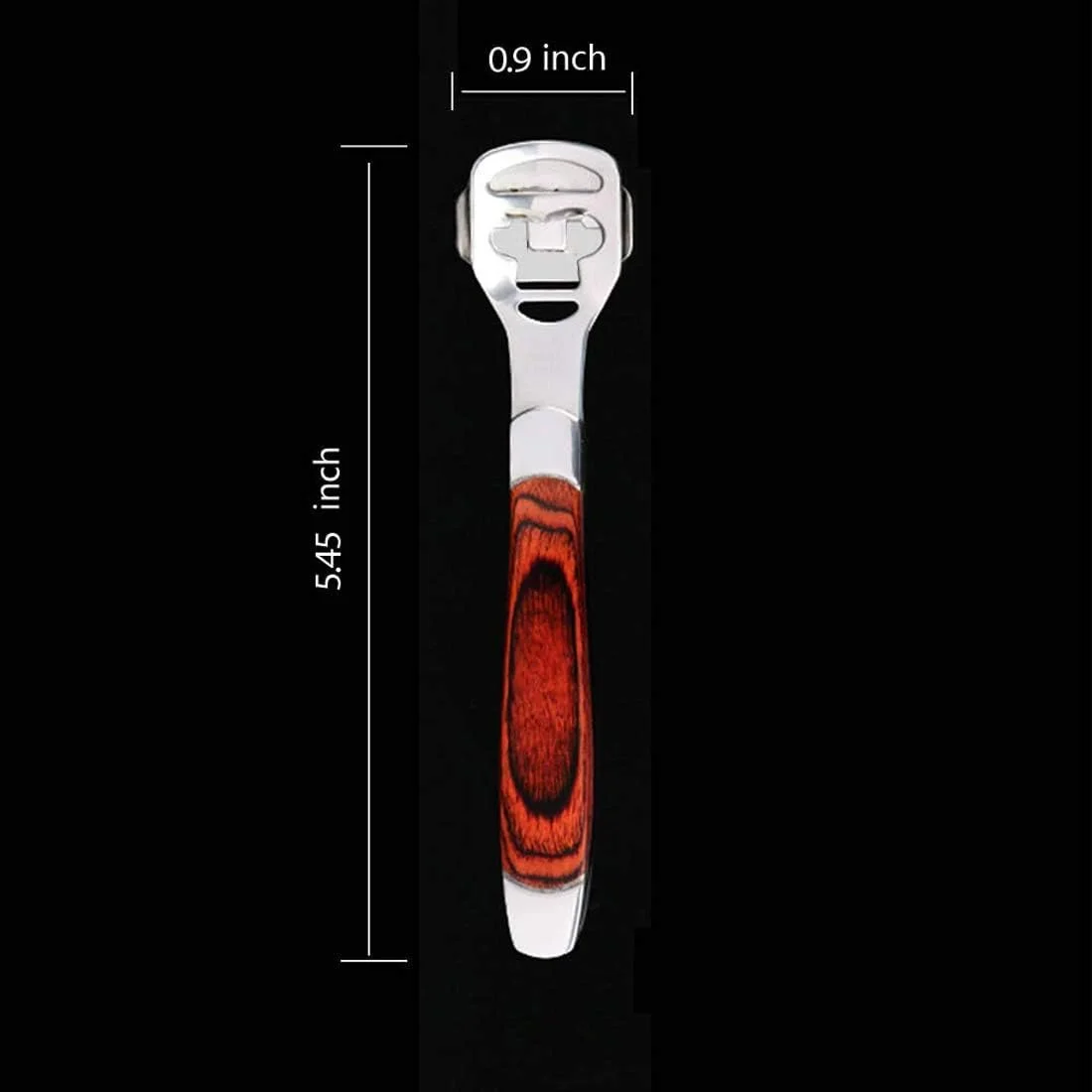 ابزار از بین بردن پینه پا با دسته چوبی KASTWAVE، ابزار پدیکور و مراقبت از پا، از بین برنده پوست سفت، سوهان پا برای مراقبت از دست و پا، از بین بردن پوست ترک خورده و سخت