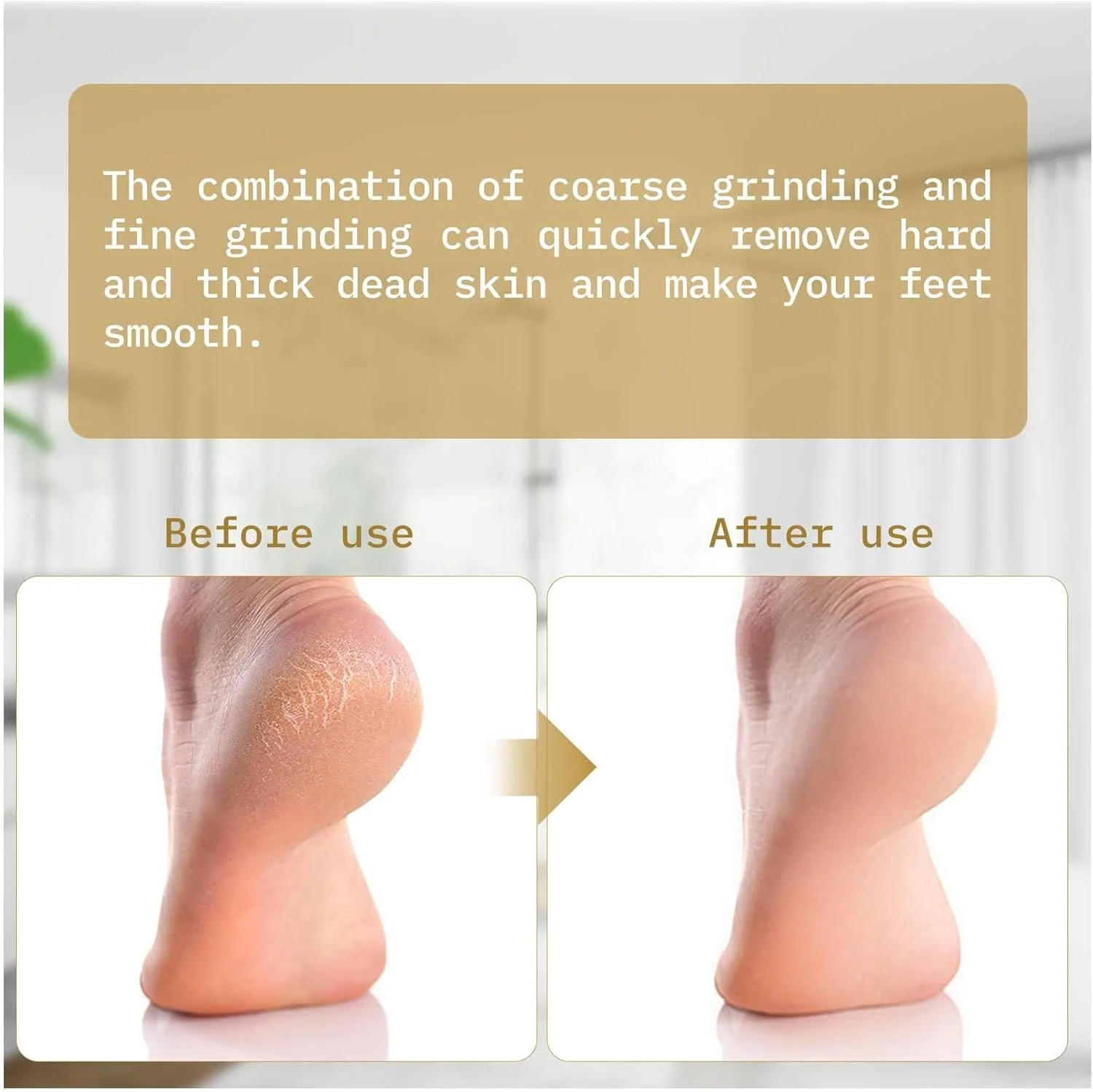 سوهان چوبی دو طرفه پا، سوهان پدیکور پا و از بین برنده پینه و پوست ترک خورده، ابزار برس سوهان پا (بسته 2 عددی)