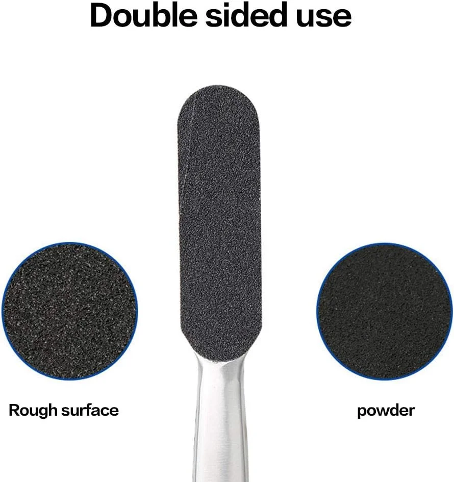 سوهان پا هگربای، از بین برنده پوست مرده و پینه، سمباده ای، استیل ضد زنگ، پدیکور، مراقبت از پوست، دو طرفه