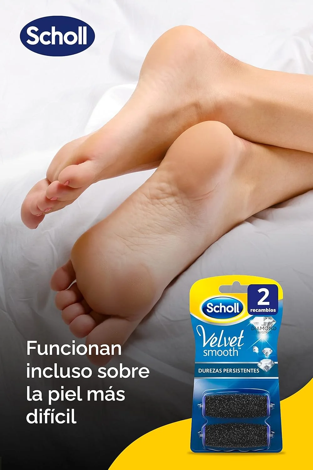 سری یدک سوهان پدیکور شول مدل Velvet Smooth مناسب پوست های ضخیم بسته 2 عددی سری یدک سوهان پدیکور شول مدل Velvet Smooth مناسب پوست های ضخیم بسته 2 عددی