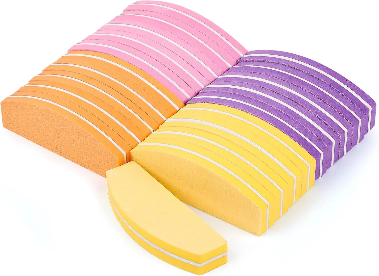 بسته 20 عددی سوهان ناخن، بافر ناخن، سوهان ناخن درجه زبری 100/180 برای ناخن های ژلی، ناخن های طبیعی، بافر برای ناخن های ژلی برای سوهان کشی ناخن های اکریلیک یا ناخن های ژلی طبیعی