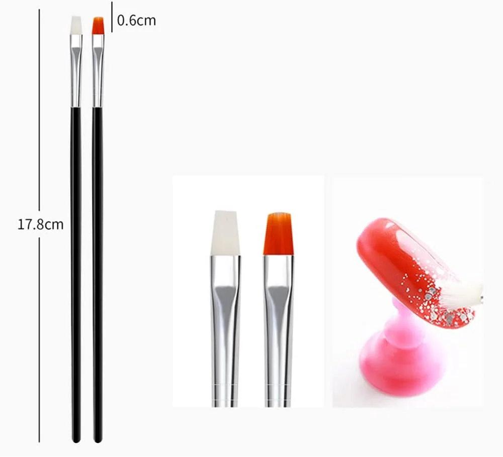 مجموعه قلم موی طراحی ناخن Fawoonu، مجموعه 15 عددی قلم موی طراحی ناخن، قلم موی ژل UV برای طراحی ناخن، ست قلم طراحی ناخن