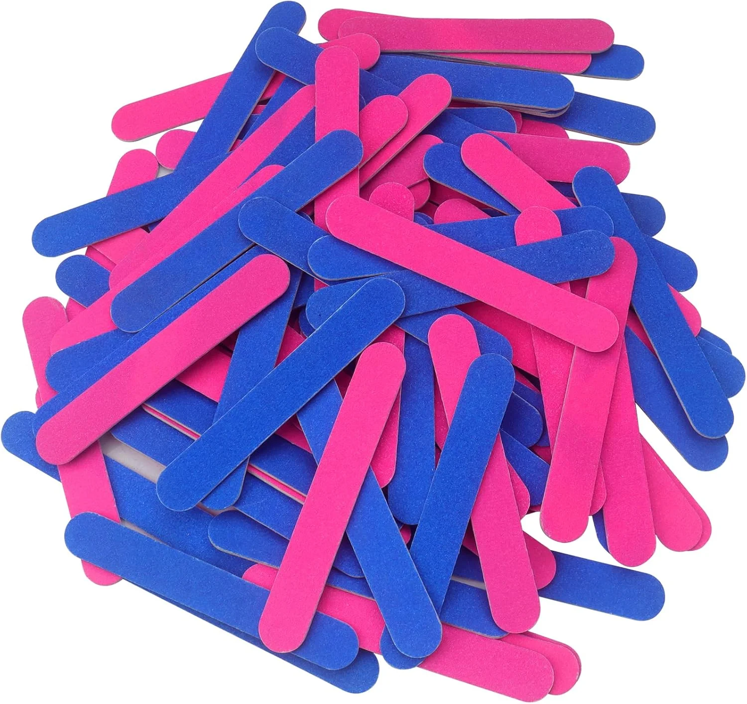 100 عدد سوهان ناخن حرفه ای، سوهان ناخن یکبار مصرف دو طرفه، سوهان ناخن مینی مراقبت حرفه ای برای دختران