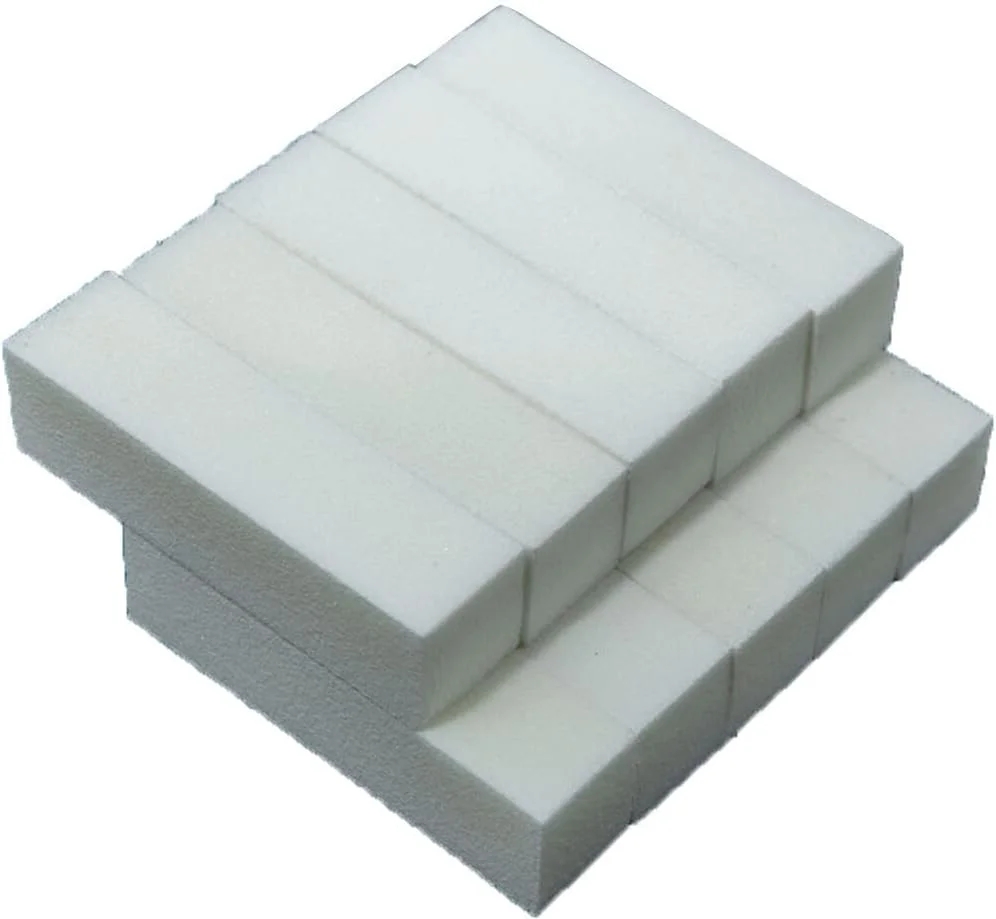 بافر ناخن، سوهان و ابزار مانیکور 5 عددی، طراحی شیک و کاربردی، سفید، 9.5 * 2.5 * 2.5 سانتی متر