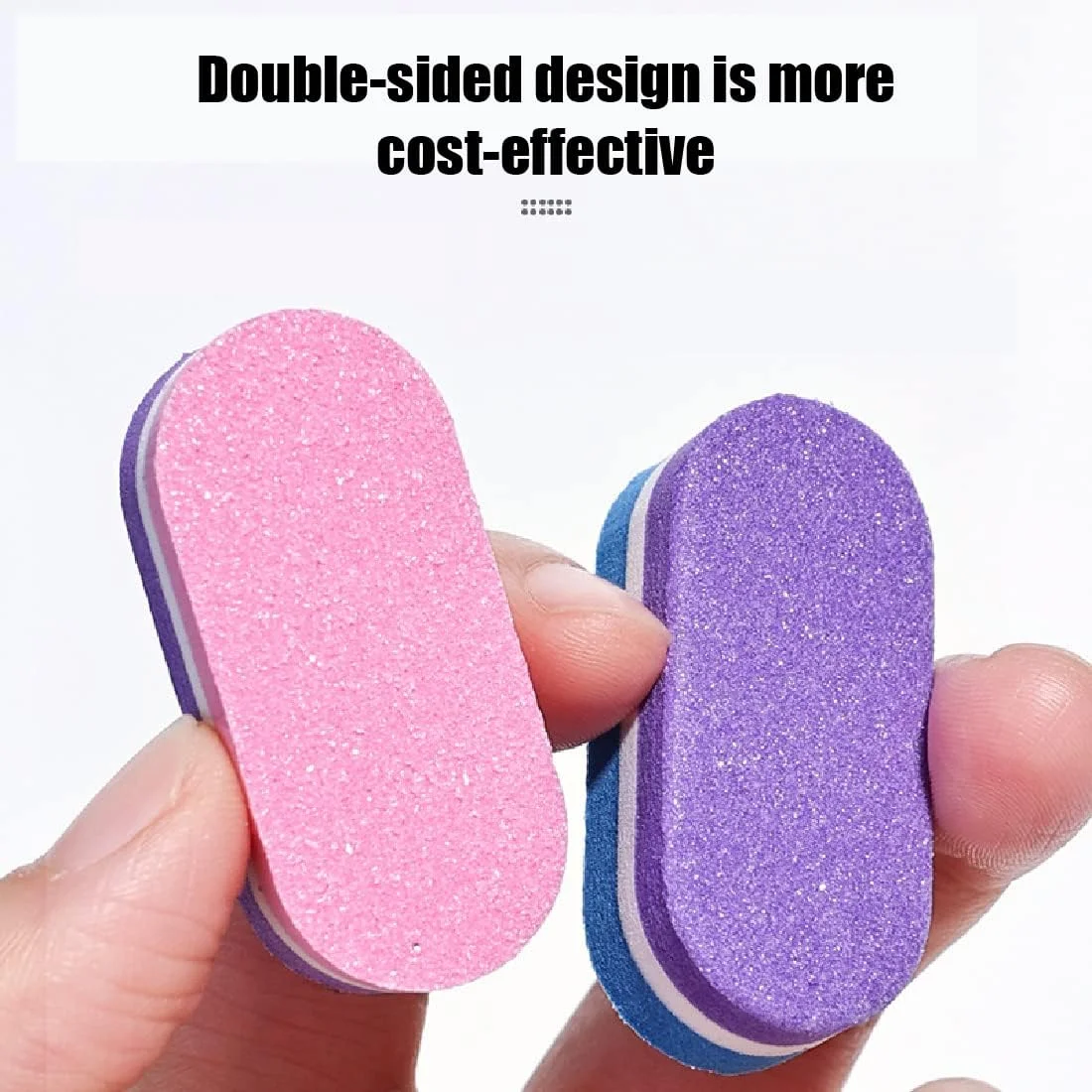 بسته 50 عددی مینی سوهان پولیش ناخن، بافر ناخن، مینی سوهان ناخن 100/180، بافر سوهان کشی دو طرفه مناسب برای ناخن های ژلی و اکریلیک، سوهان پولیش ناخن قابل شستشو