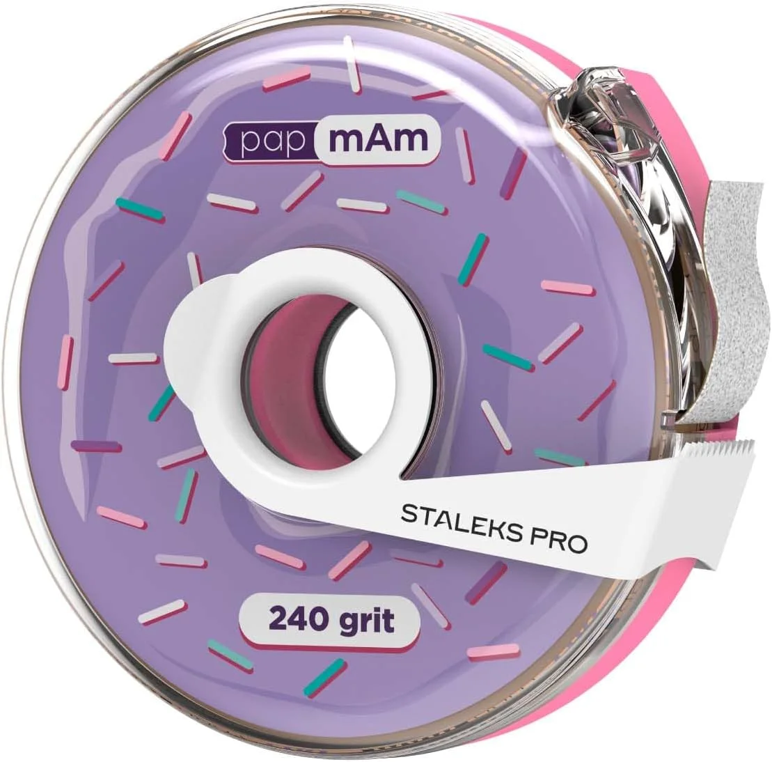 رول سوهان ناخن سفید استالکس - 80 عدد سوهان در یک رول، درجه زبری 240