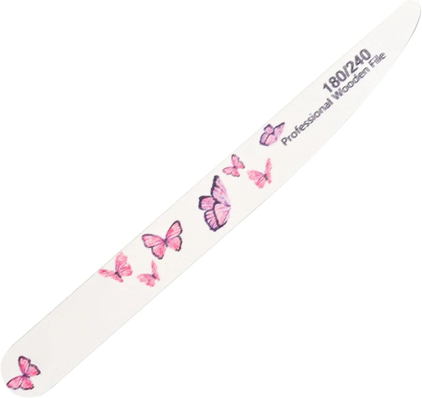 سوهان ناخن چاپی دو طرفه، ابزارهای مانیکور، سوهان ناخن دو طرفه حرفه ای و بافر برای زنان و دختران ناخن های اکریلیک طبیعی (D، یک سایز)