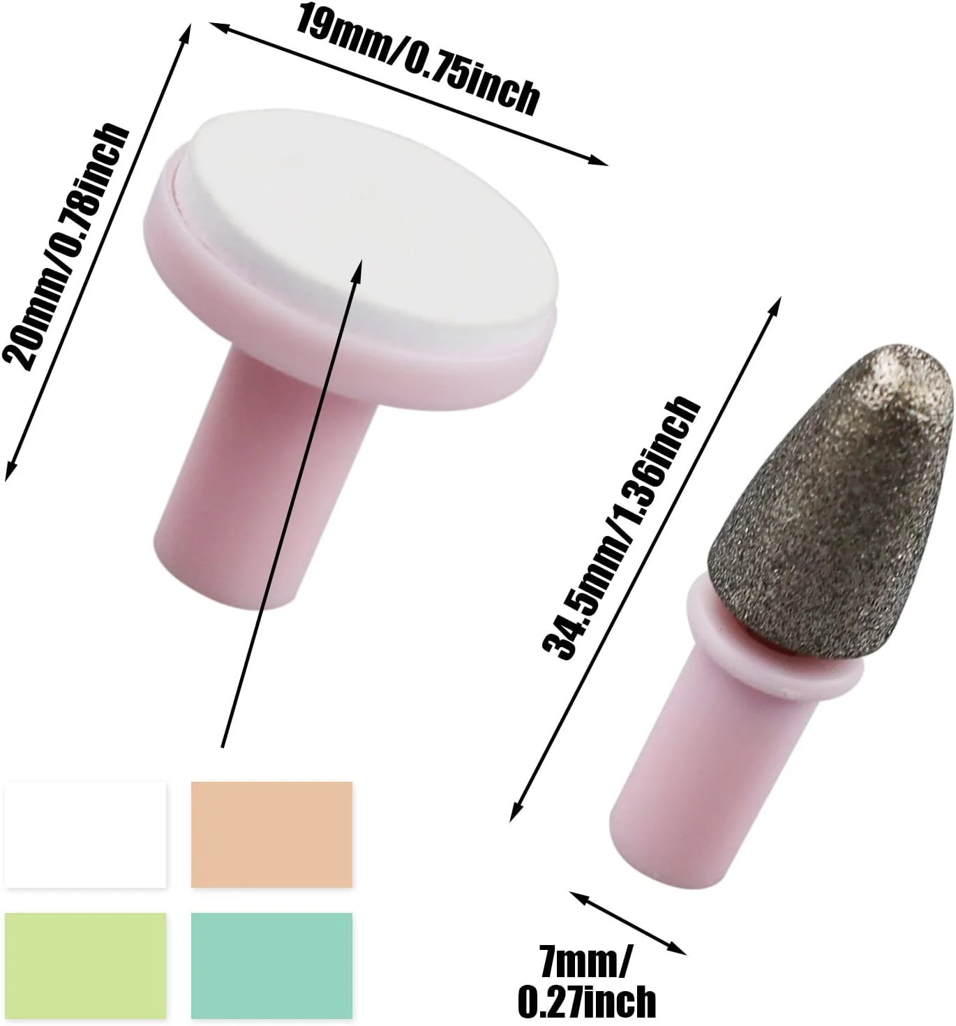 ۱۲ عدد پد سوهان ناخن نوزاد، پد جایگزین سوهان ناخن، سری سنگ زنی ناخن برقی نوزاد برای سوهان ناخن برقی استاندارد کودک، مناسب برای نوزاد تازه متولد شده