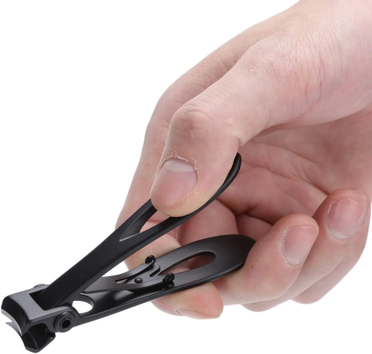 سوهان ناخن، ناخن گیر با دسته ضد لغزش مناسب سالن های زیبایی، منزل و پرداخت لبه (ست سه تکه مشکی)