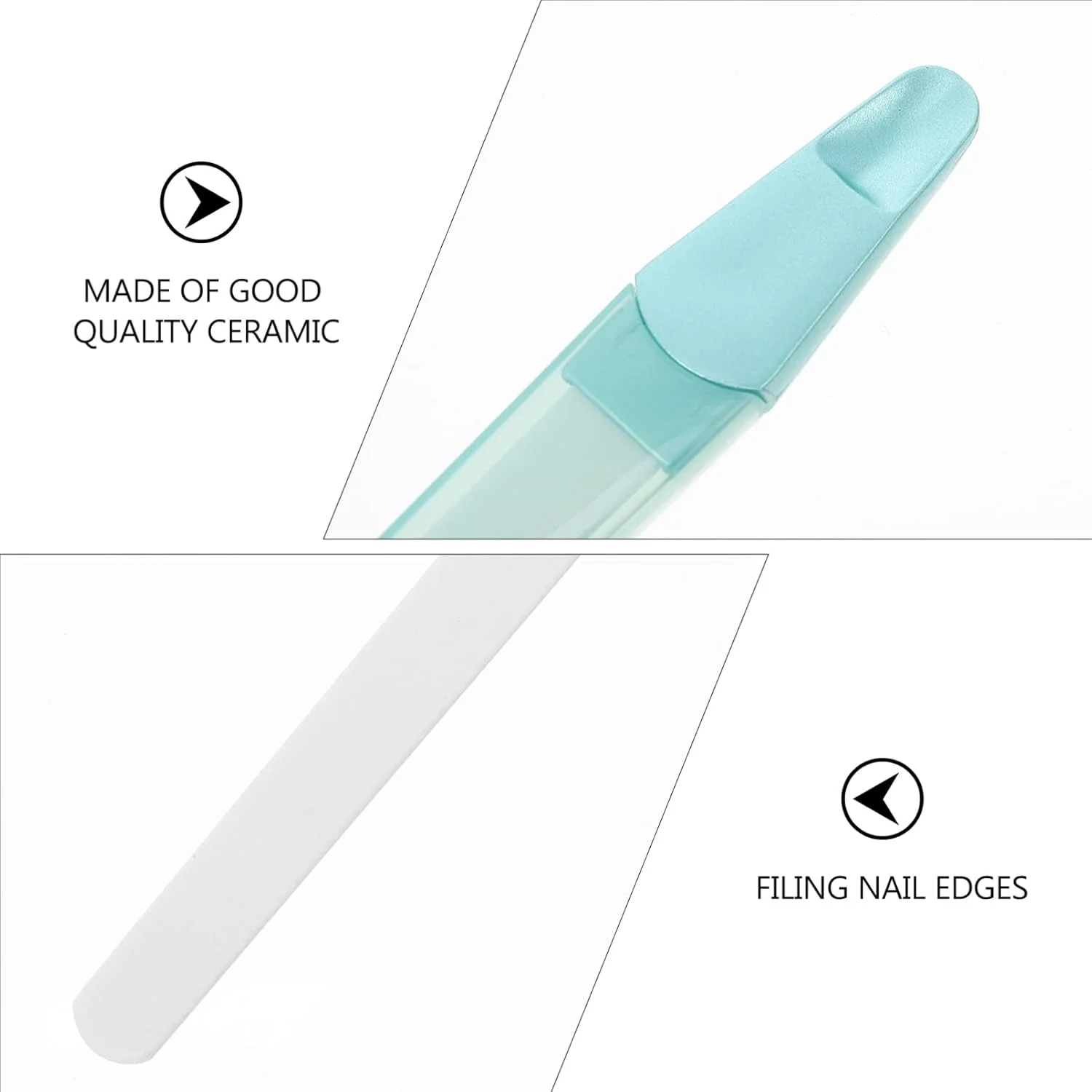 سوهان ناخن سرامیکی با جعبه: 5 عدد سوهان ناخن مانیکور، بافر ناخن برای شکل دادن، صاف کردن و صیقل دادن ناخن طبیعی، رنگ تصادفی سوهان ناخن سرامیکی با جعبه: 5 عدد سوهان ناخن مانیکور، بافر ناخن برای شکل دادن، صاف کردن و صیقل دادن ناخن طبیعی، رنگ تصادفی