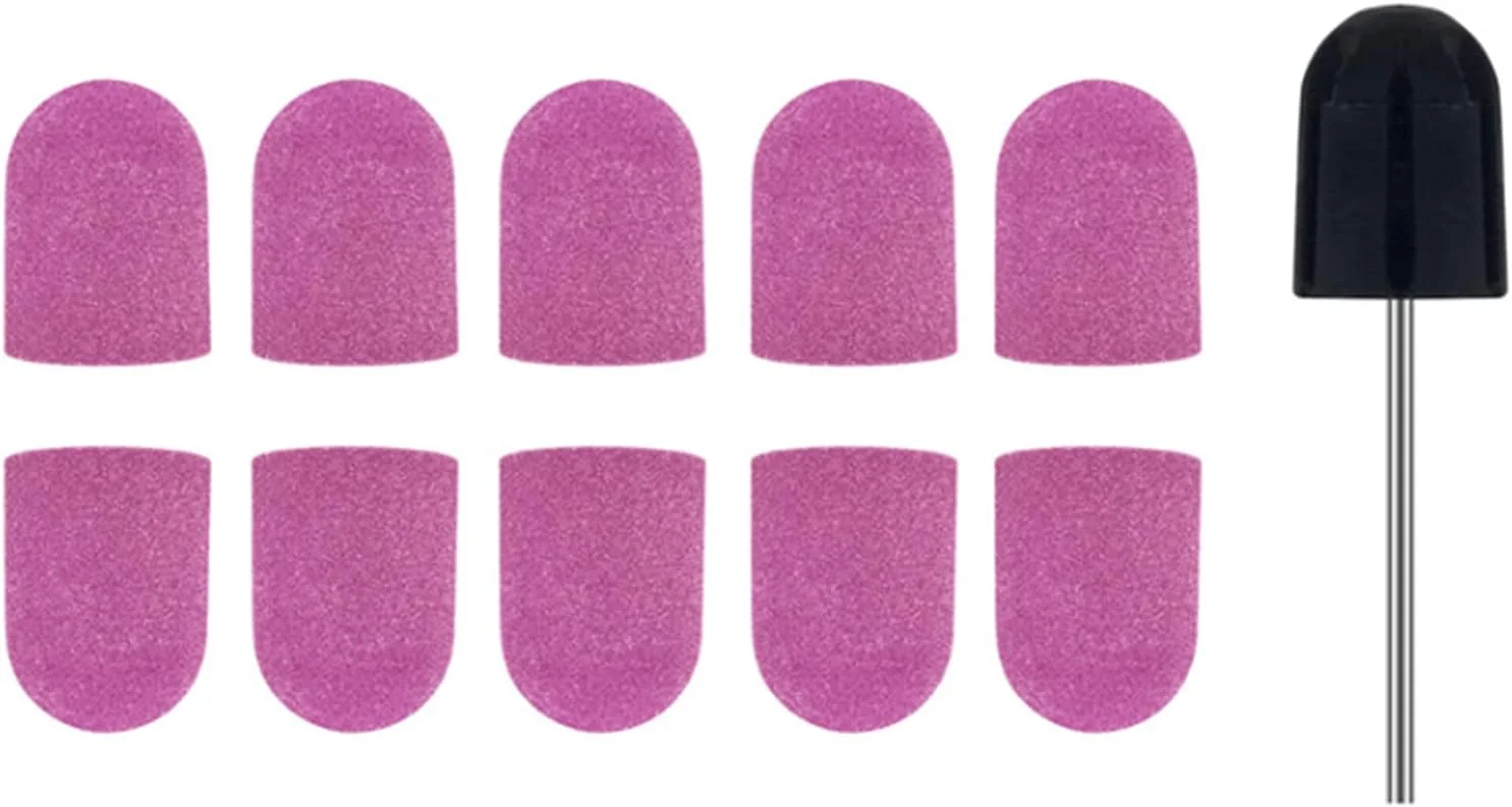 سری سمباده ناخن Fawoonu، بسته 10 عددی، سمباده شماره 120، حلقه سمباده ناخن، ابزار پدیکور و مانیکور ناخن به همراه 1 عدد لاستیک سری سمباده ناخن Fawoonu، بسته 10 عددی، سمباده شماره 120، حلقه سمباده ناخن، ابزار پدیکور و مانیکور ناخن به همراه 1 عدد لاستیک