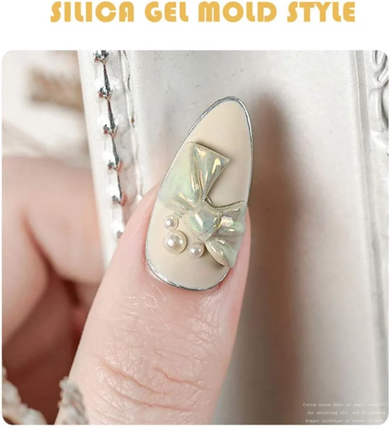 قالب تزئین ناخن Fawoonu، قالب سیلیکونی طراحی ناخن سه بعدی، قالب DIY، قالب ژل UV، ابزار طراحی ناخن
