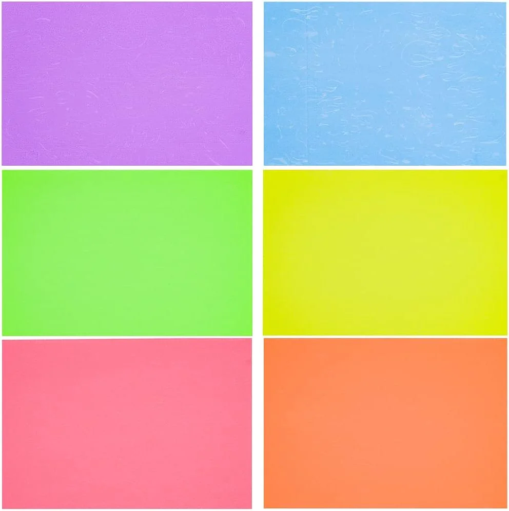 برچسب ناخن Fawoonu، 6 رنگ/ست برچسب ناخن شعله ای فلورسنت برچسب های هنری خود چسب نورانی Aurora