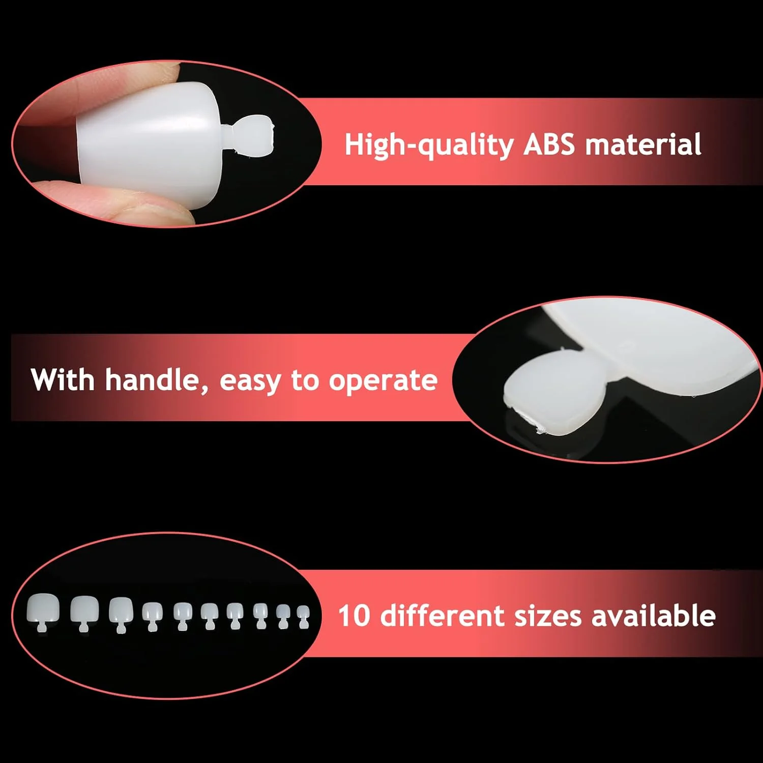 ناخن مصنوعی Fawoonu، بسته 100 عددی ناخن مصنوعی گرد کوتاه، ناخن مصنوعی طبیعی پوشش کامل، ست نوک ناخن پا با چسب برای زنان و دختران