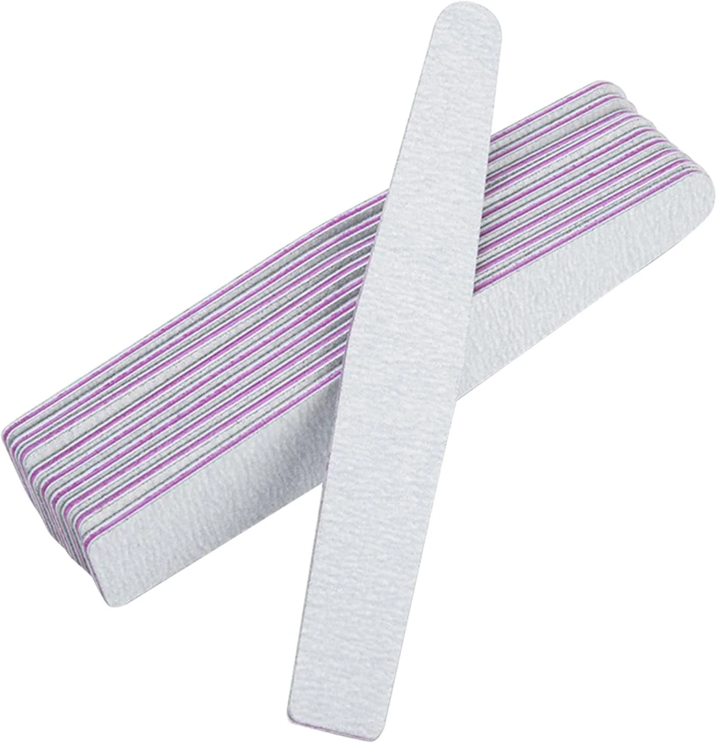 سوهان ناخن Fawoonu، 15 عدد سوهان ناخن حرفه ای دو طرفه سمباده ای با درجه زبری 100/180 به همراه بافر، مناسب برای ناخن های طبیعی و مصنوعی، ست مانیکور سوهان ناخن Fawoonu، 15 عدد سوهان ناخن حرفه ای دو طرفه سمباده ای با درجه زبری 100/180 به همراه بافر، مناسب برای ناخن های طبیعی و مصنوعی، ست مانیکور