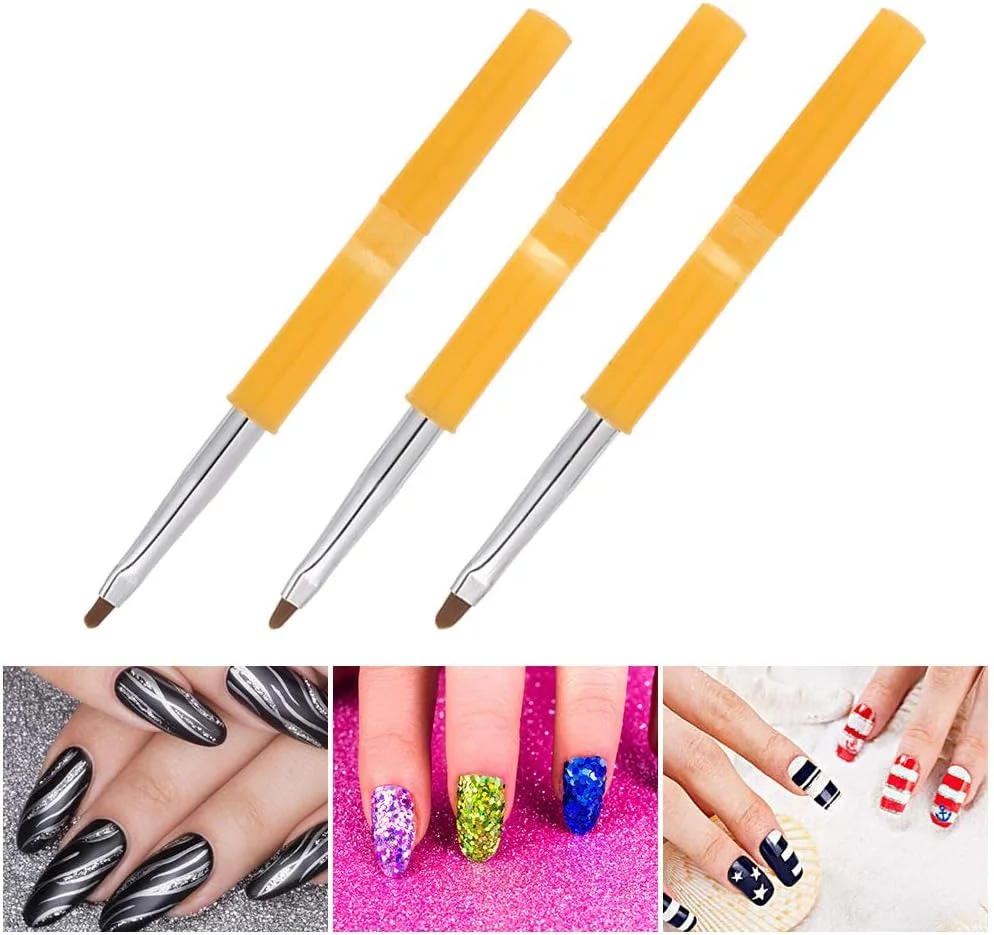 ست طراحی ناخن Fawoonu، ست 9 عددی برس های حرفه ای ژل UV اکریلیک برای طراحی ناخن، قلم طراحی ناخن، ابزار مانیکور ناخن