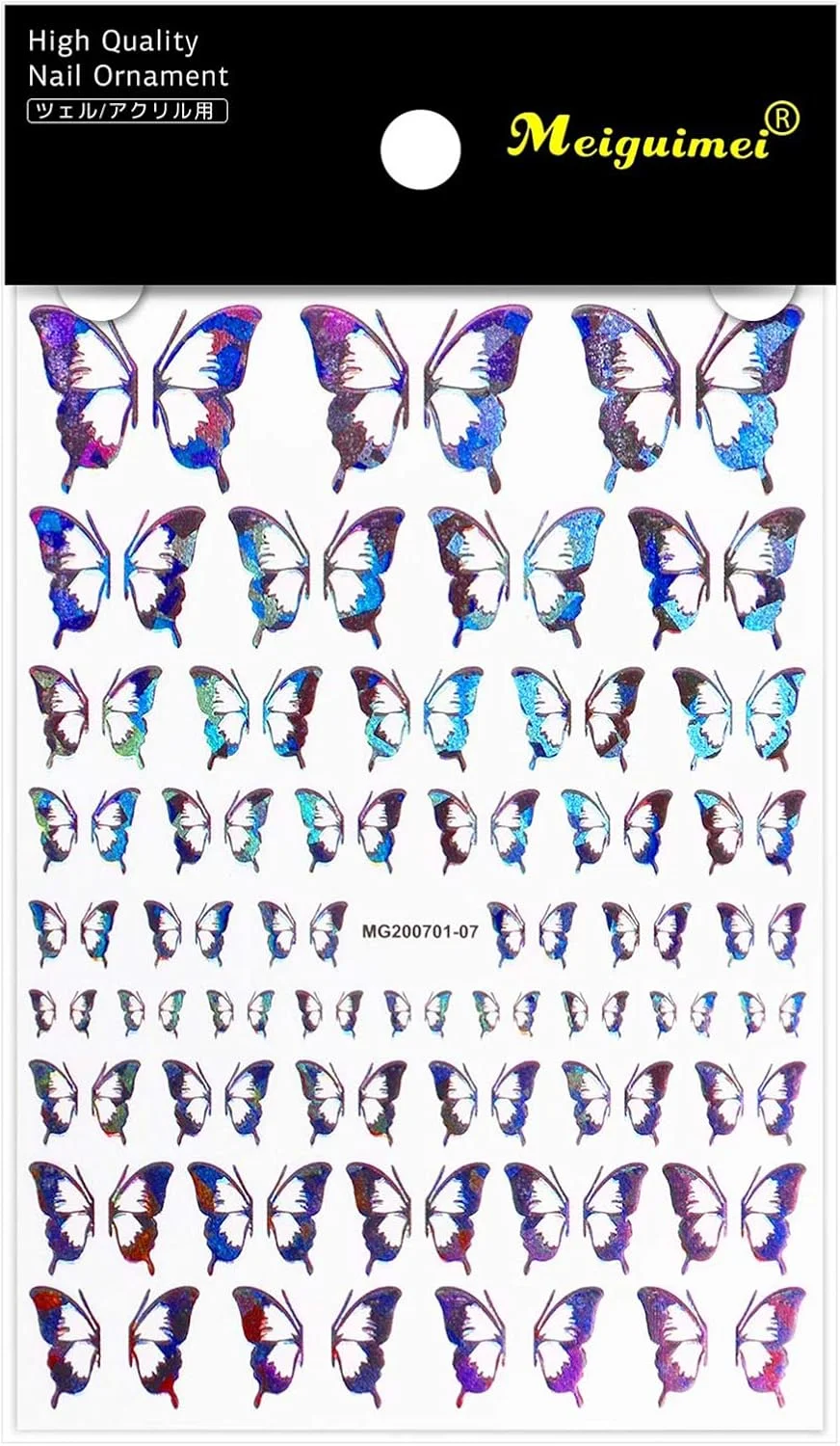 برچسب ناخن Fawoonu، 1 عدد برچسب ناخن سه بعدی براق فلش فویل ناخن DIY برچسب طراحی ناخن برچسب ناخن Fawoonu، 1 عدد برچسب ناخن سه بعدی براق فلش فویل ناخن DIY برچسب طراحی ناخن