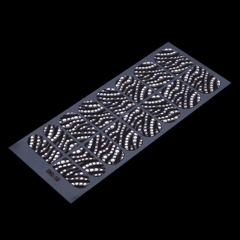 برچسب فویل ناخن Fawoonu، بسته 16 عددی، برچسب های طراحی ناخن شفاف دخترانه DIY طرح سه بعدی سازگار با محیط زیست برچسب فویل ناخن Fawoonu، بسته 16 عددی، برچسب های طراحی ناخن شفاف دخترانه DIY طرح سه بعدی سازگار با محیط زیست