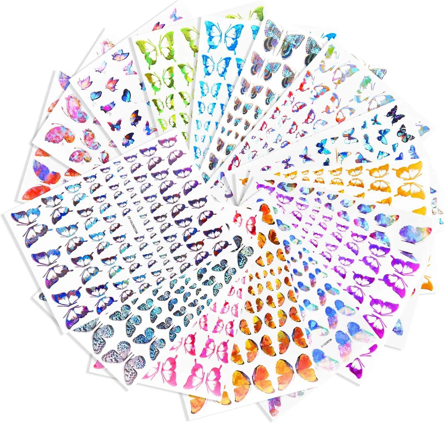 برچسب ناخن Fawoonu، 1 عدد برچسب ناخن سه بعدی براق فلش فویل ناخن DIY برچسب طراحی ناخن