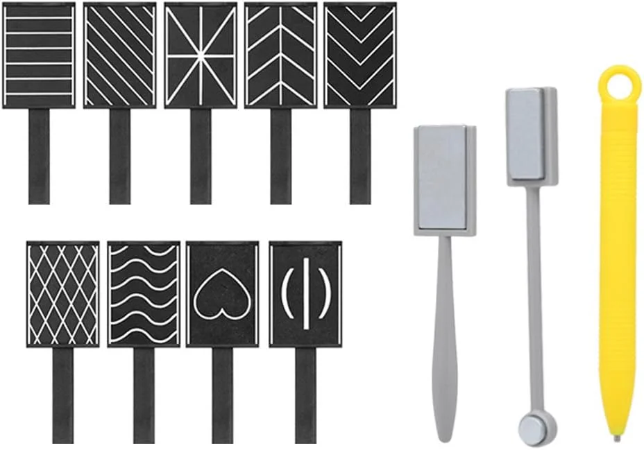 مجموعه ۱۲ عددی میله مغناطیسی سه بعدی Pepisky، قلم طراحی چشم گربه ای، میله عمودی برای لاک ژل UV، ابزار جادویی ناخن