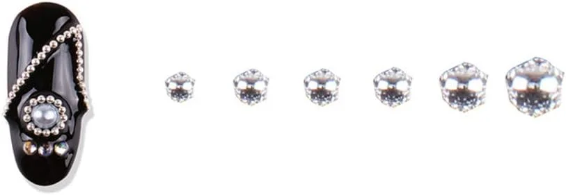 پِپیسکی، تزئینات ناخن فلزی سه بعدی، زنجیر فلزی طلایی، مهره های خطی چند سایزی، جواهرات ناخن برای طراحی ناخن