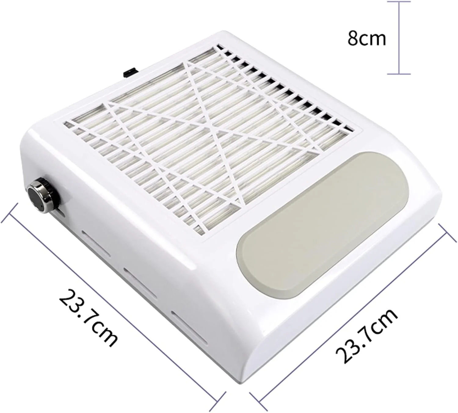 دستگاه جمع کننده گرد و غبار ناخن برقی 80 وات پپیسکی، دارای 2 سطح سرعت قابل تنظیم، ابزار سالن طراحی ناخن با توری صافی، قابل حمل