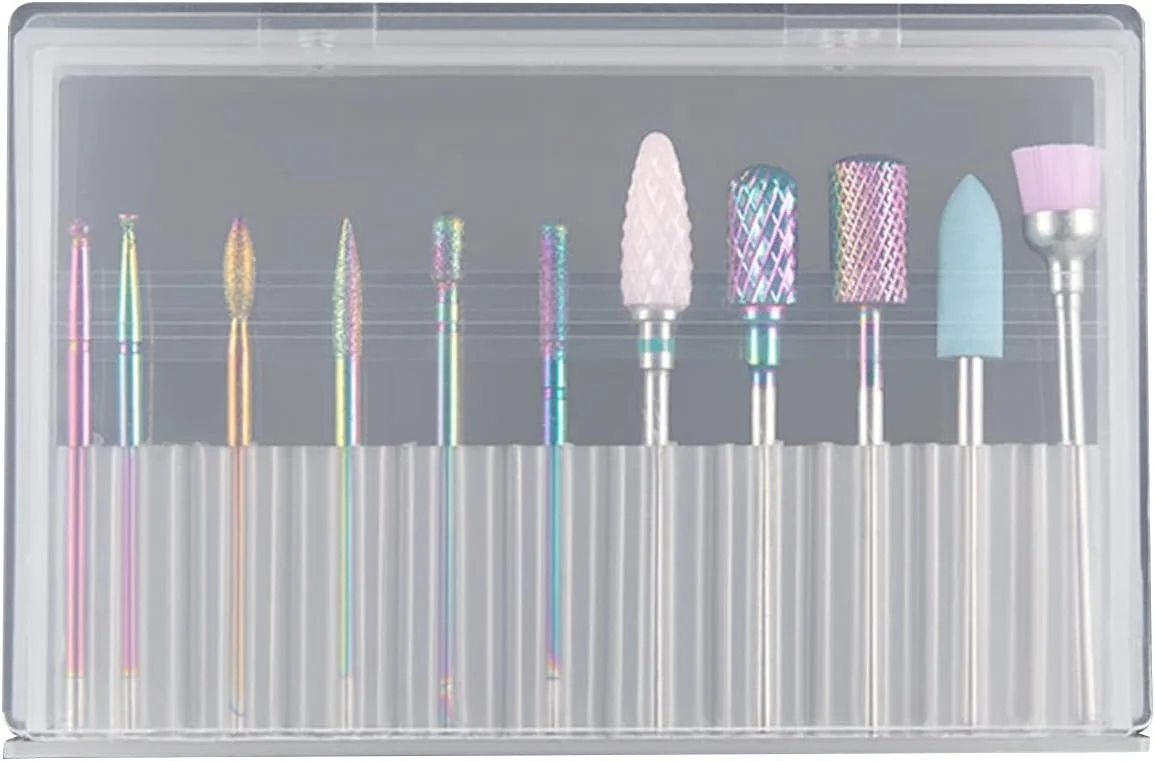 ست سر سوهان ناخن برای پدیکور و مانیکور، مجموعه سری های سوهان جایگزین برای هندپیس سوهان برقی ناخن