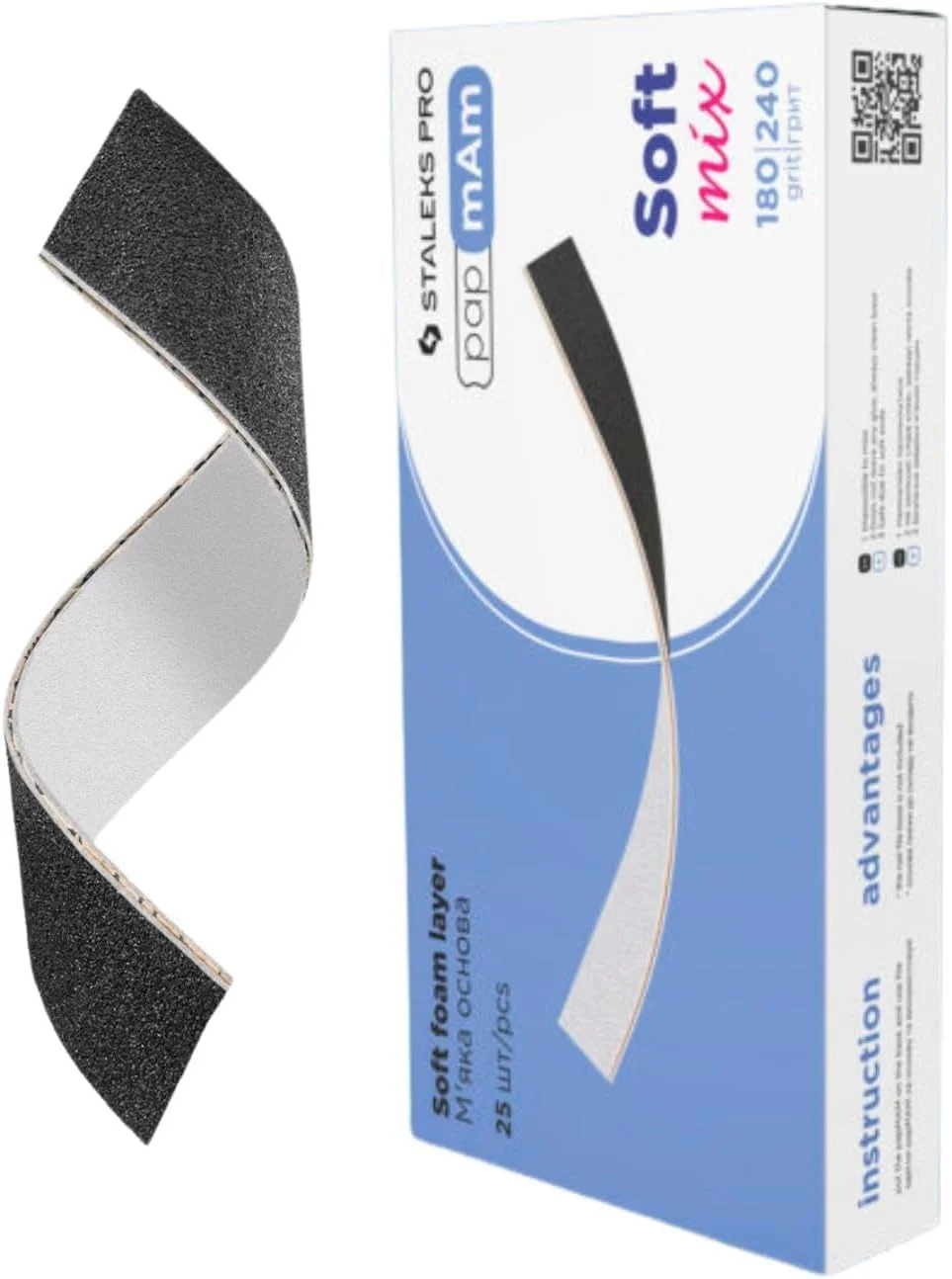 برگ سمباده دو طرفه نرم تعویض پذیر STALEKS EXPERT papmAm DFCEMIX-20-180/240، درجه زبری 180/240