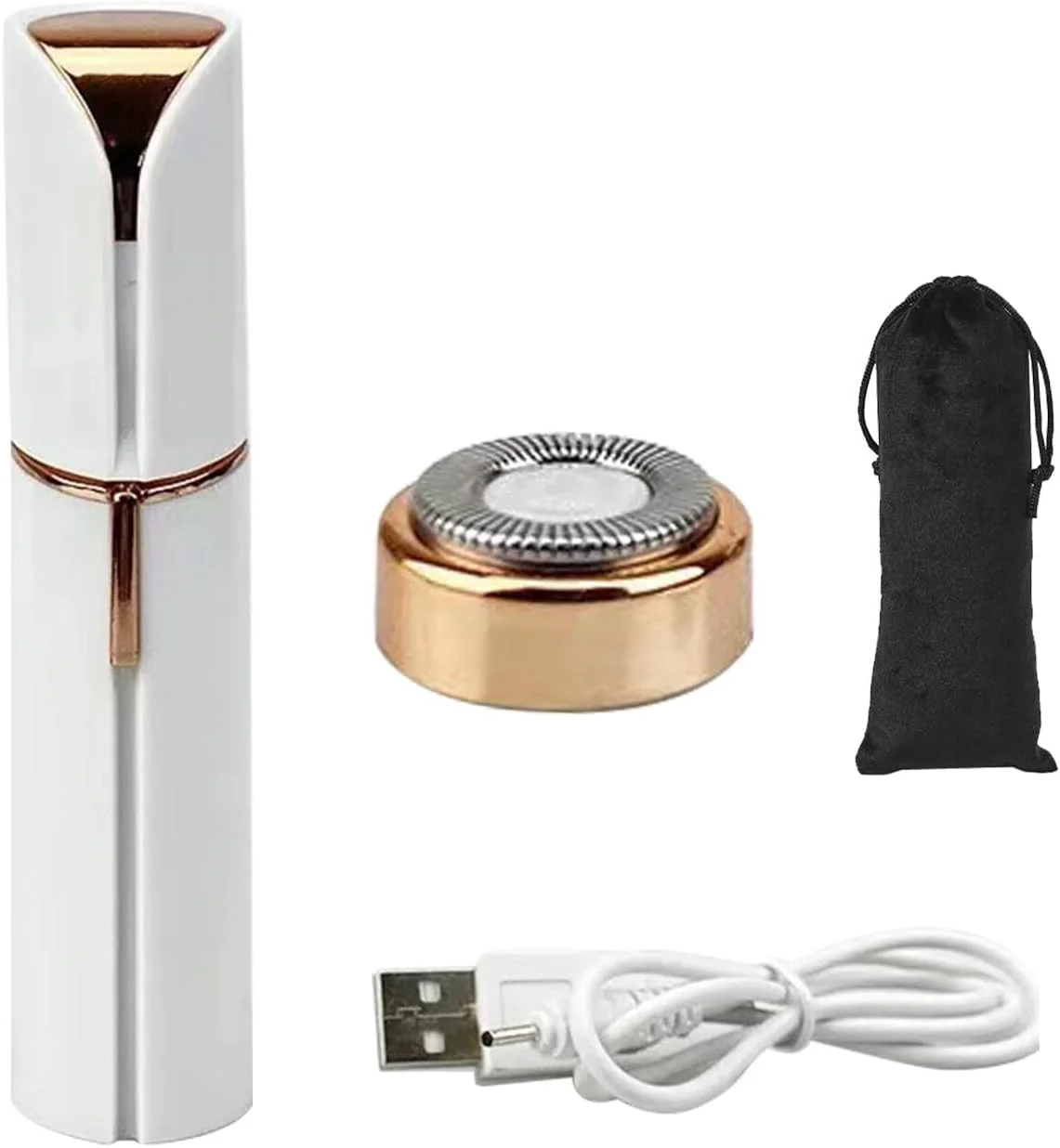 دستگاه اصلاح موی صورت Joleritc برای بانوان، به همراه 1 عدد سری یدکی، ماشین اصلاح صورت بانوان، دستگاه اصلاح موی صورت برقی بدون درد، برای گونه ها، چانه و بازوها